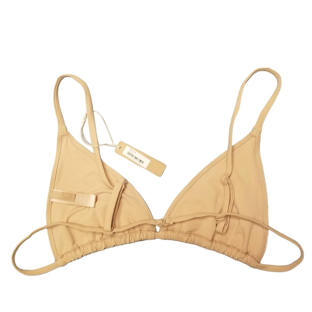 Skims Sparkle Jersey Swarovski Crystal Mini Triangle Bra Clay 4X NWT - Picture 6 of 8